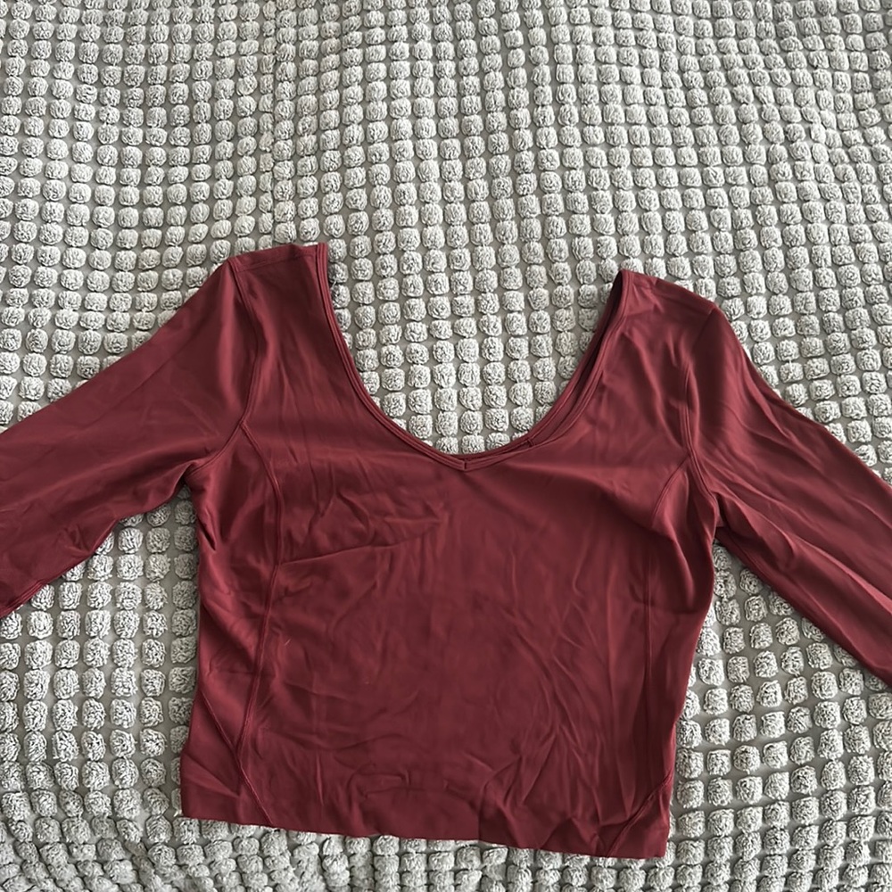 Lululemon Align long sleeve crop top size 6